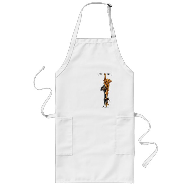 Clingy Dachshunds Long Apron (Front)