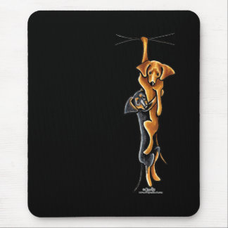 Clingy Dachshunds Mouse Pad