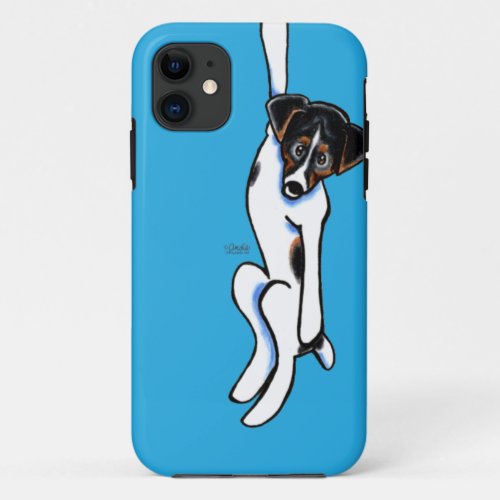 Clingy Jack Russell Off_Leash Art iPhone 11 Case