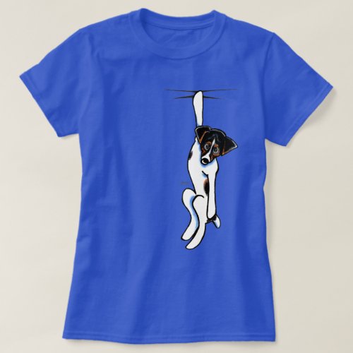Clingy Jack Russell Terrier Off_Leash Artâ T_Shirt