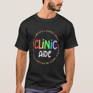 Clinic Aide For School Nurse Appreciation Week Bac T-Shirt