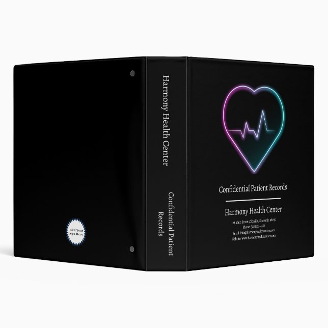 Clinic Hospital Patient Medical Doctor Nurse 3 Ring Binder (Background)