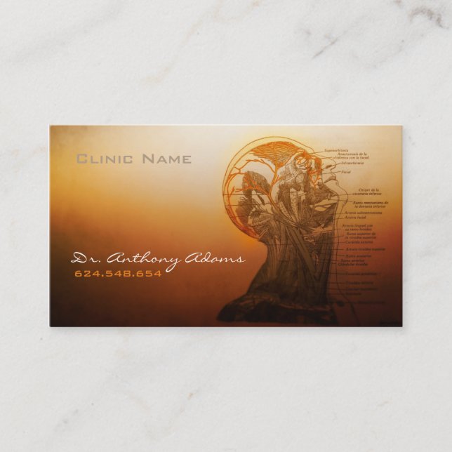 Clinic Hospital Private Doctor Human Body Card (Front)
