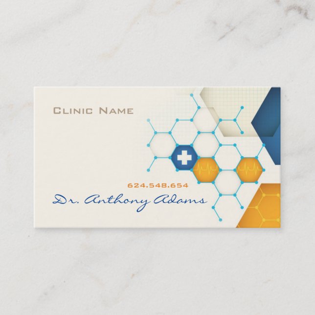 Clinic Hospital Private Doctor Lab Center Card (Front)