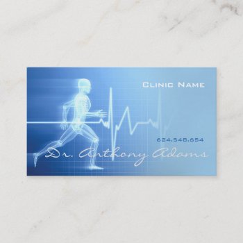 Clinic Hospital Private Sport Doctor Card by paplavskyte at Zazzle