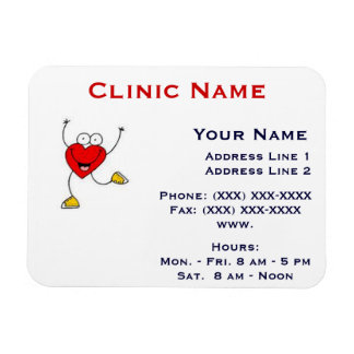 Clinic Promotionl Magnet -Horizonttl/Dancing Heart