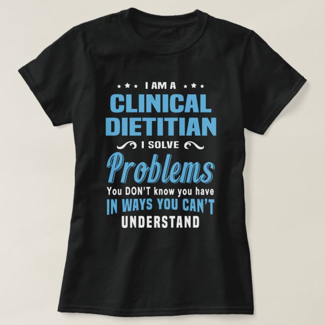 Clinical Dietitian T-Shirt (Design Front)