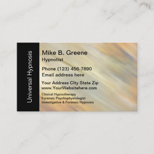 Clinical Hypnotherapist Business Card