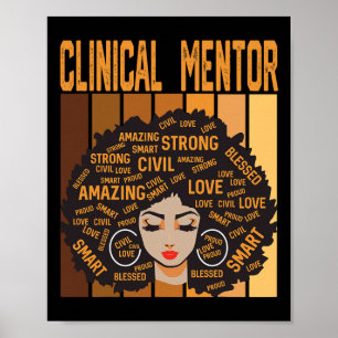 Clinical Mentor Powerful Black History Month Black Poster