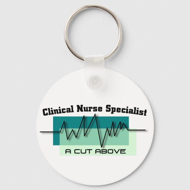 Clinical Nurse Specialist CNS Logo Keychain (Front)