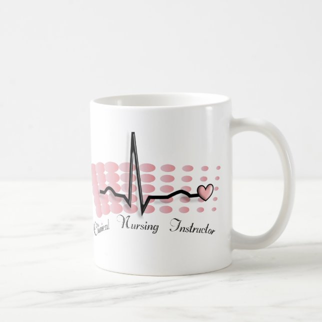Clinical Nursing Instructor QRS Design Coffee Mug (Right)