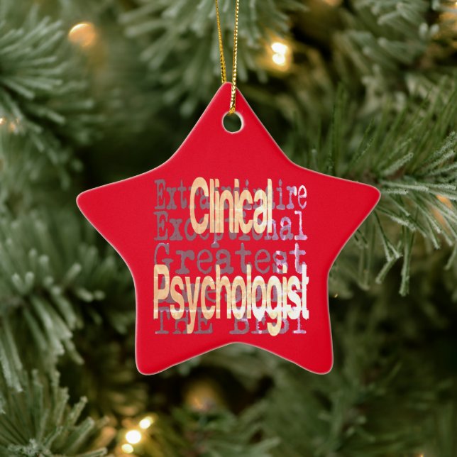 Clinical Psychologist Extraordinaire Ceramic Ornament (Tree)