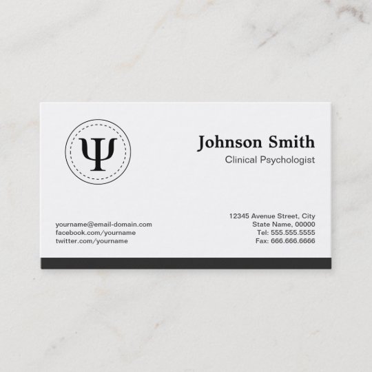 Clinical Psychologist Psychology Psi Symbol Business Card Zazzle Clinical Psychologist Psychology Psi Symbol Business Card