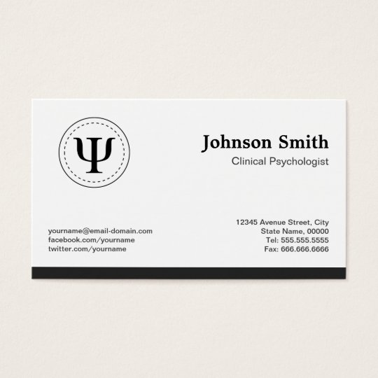 Clinical Psychologist Psychology Psi Symbol Business Card Zazzle Clinical Psychologist Psychology Psi Symbol Business Card