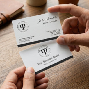 Clinical Psychologist - Psychology Psi Symbol Business Card