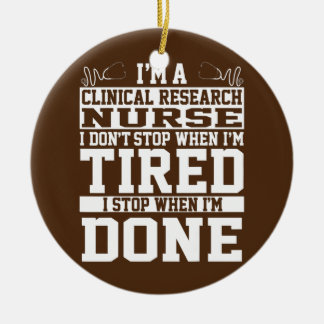 Clinical Research Nurse Apparel Awesome Cute Ceramic Ornament
