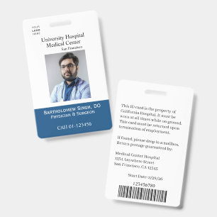 Clinics Medical Facility Employee Badge Template
