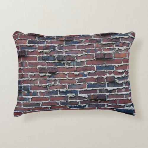 Clinker Brick with Weeping Mortar Accent Pillow