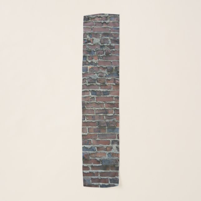 Clinker Brick with Weeping Mortar Long (10" x 45") Scarf (Front)