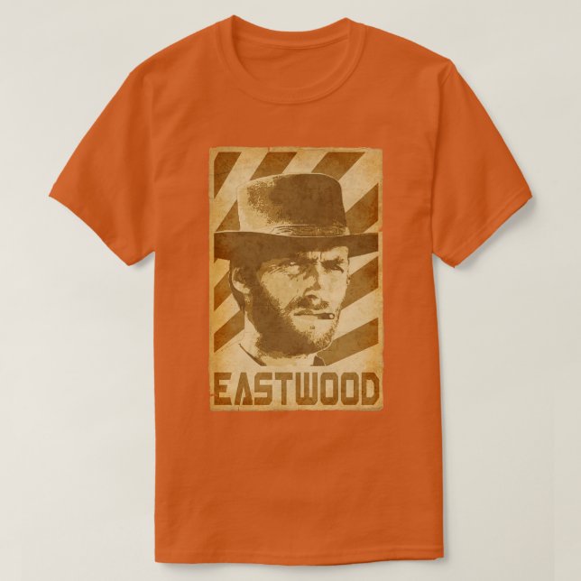 Clint Eastwood Retro Propaganda T-Shirt (Design Front)