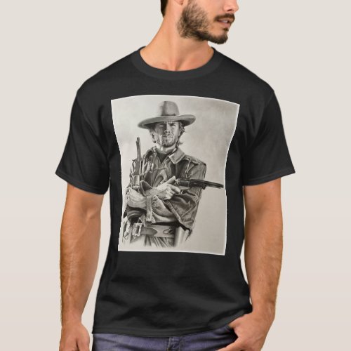 Clint Eastwood sketch  Classic T_Shirt