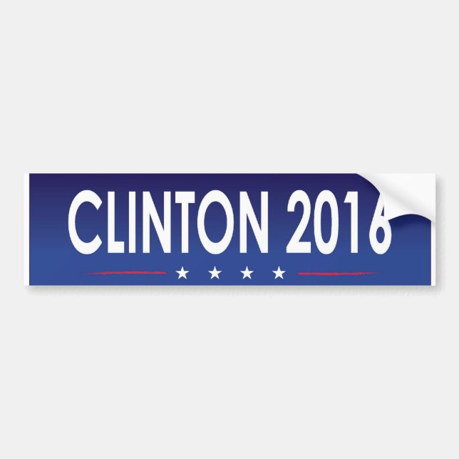Clinton 2016 bumper sticker (Front)