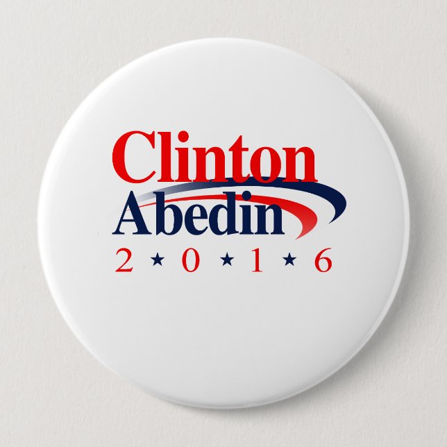 CLINTON ABEDIN 2016.png Pinback Button (Front)