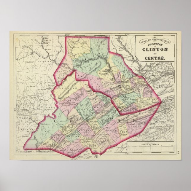 Clinton, Center counties Poster (Front)