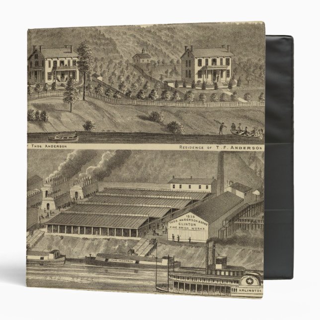 Clinton Fire Brick Works Anderson's Landing Binder (Front/Inside)