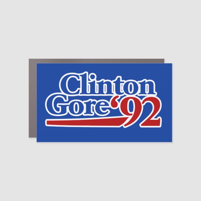 Clinton Gore 1992 retro politics Car Magnet (Front)