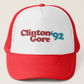 Clinton Gore 1992 Trucker Hat by Hipster_Farms at Zazzle