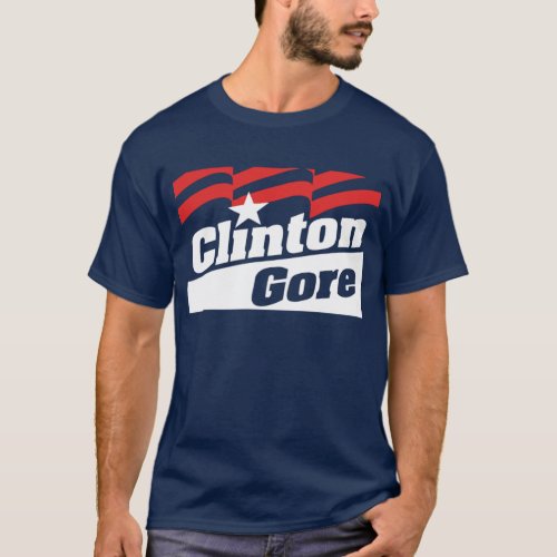 Clinton Gore 1996 Campaign Vintage Clinton 1992 T_Shirt