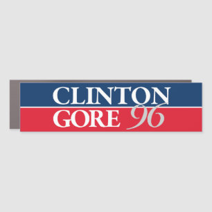 Clinton Gore 1996 Clinton 96 Bumper Car Magnet