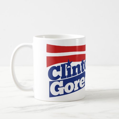 Clinton Gore 92 retro 90s bill clinton al gore Coffee Mug
