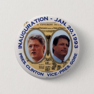 Clinton-Gore '93 Inauguration jugate - Button