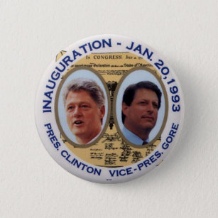 Clinton-Gore '93 Inauguration jugate  - Button