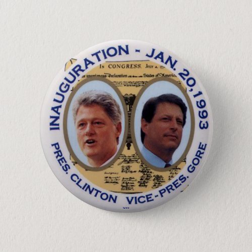 Clinton_Gore 93 Inauguration jugate  _ Button
