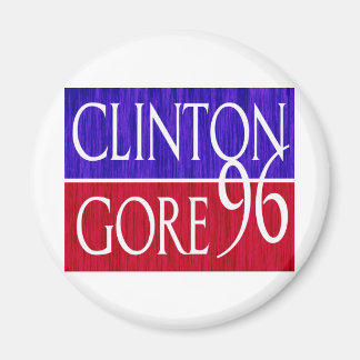 Clinton Gore 96 Distressed Design Magnet