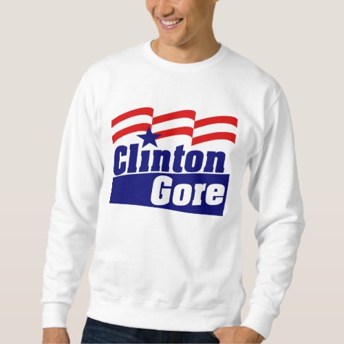 Clinton Gore for President 1992 Sweatshirt