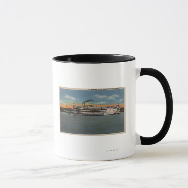 Clinton, IA - View of S.S.President Mug (Right)