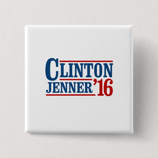 Clinton Jenner 2016 Pinback Button (Front)