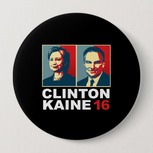 Clinton Kaine 16 - Posterized -- Button