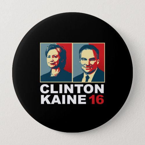 Clinton Kaine 16 _ Posterized __ Button