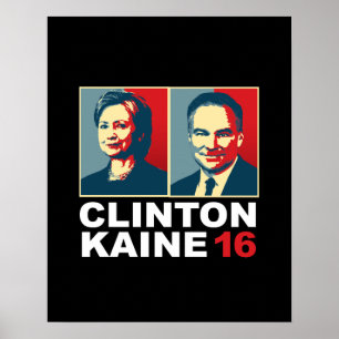 Clinton Kaine 16 - Posterized -- Poster