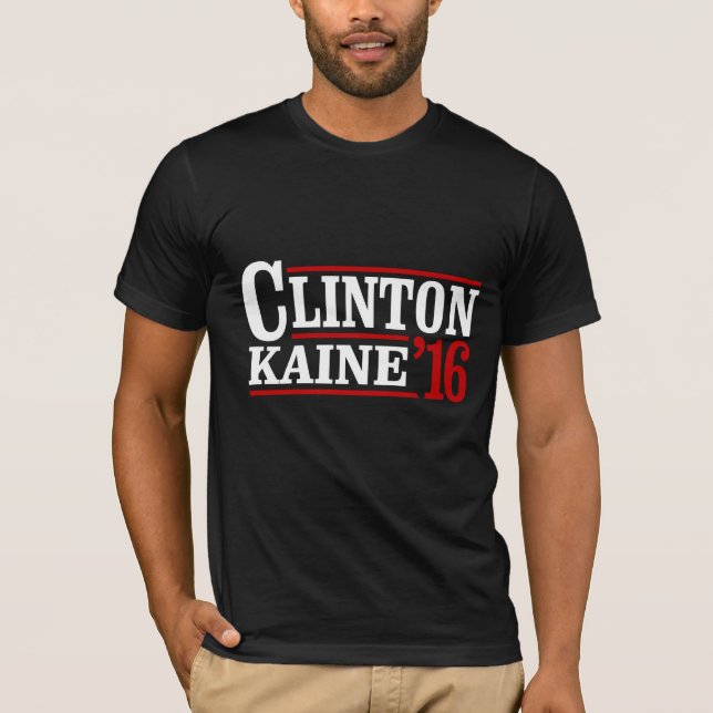 Clinton Kaine 2016 - Retro Sign -- T-Shirt (Front)