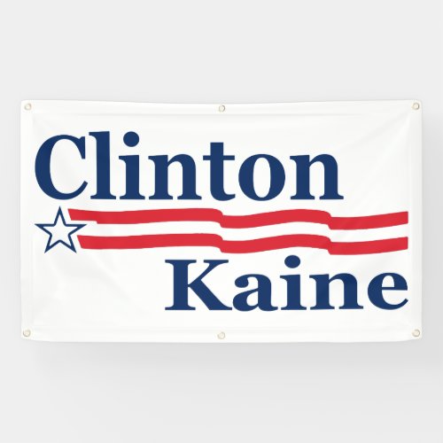 Clinton Kaine Campaign Banner