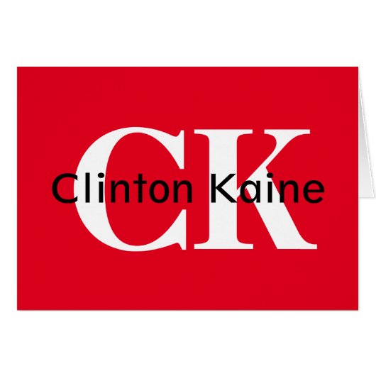 Clinton Kaine - CK 2016 Cards (Front Horizontal)