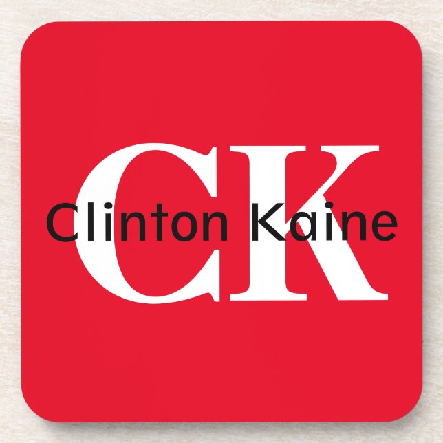 Clinton Kaine - CK 2016 Drink Coaster (Front)