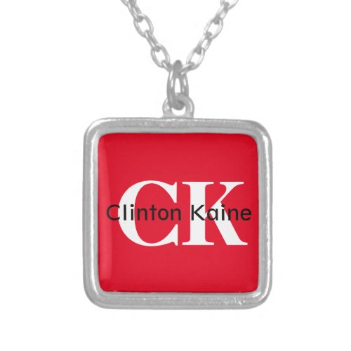 Clinton Kaine _ CK 2016 Silver Plated Necklace