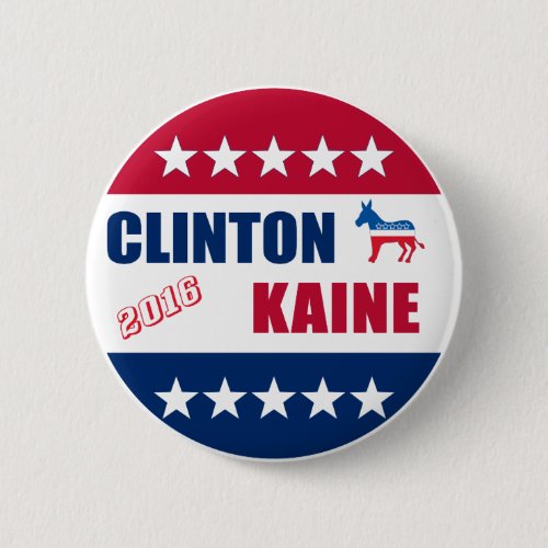 Clinton Kaine  Election 2016 Button